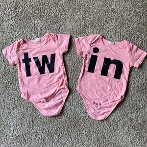 Twin onesies